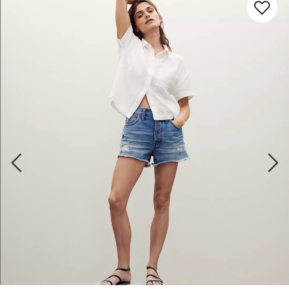 Madewell Relaxed Denim Shorts Size 24